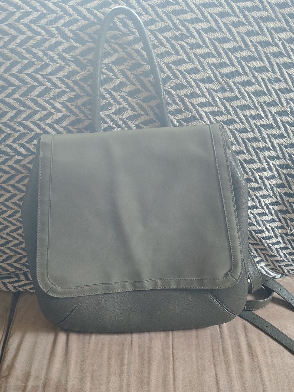 Universal Thread Structured Olive Green Convertible Backpack Crossbody Tote